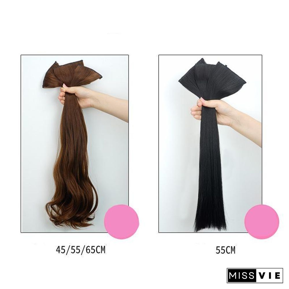 Thick Three-piece Big Wave, Straight Hair Extension Piece