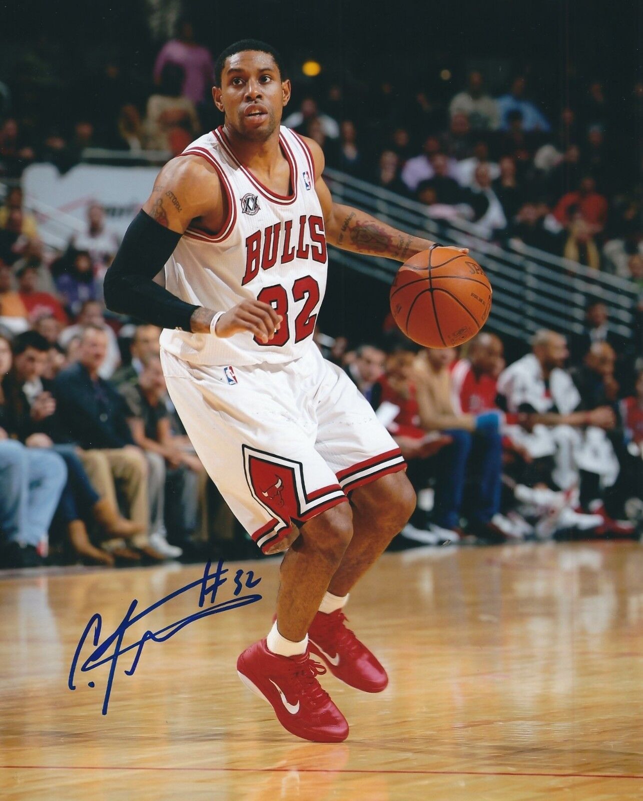 Signed 8x10 C.J. WATSON Chicago Bulls Autographed Photo Poster painting w/COA