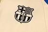 Joyfball 2024/2025 Barcelona Half-Pull Training Suit khaki Football Shirt 1:1 Thai Quality