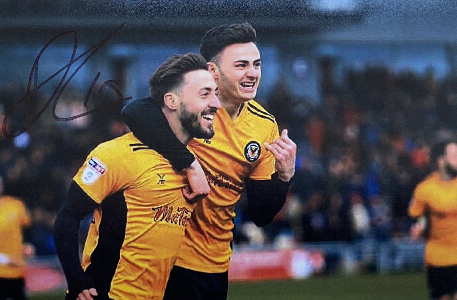 Aaron Collins Genuine Hand Signed Newport County 6X4 Photo Poster painting