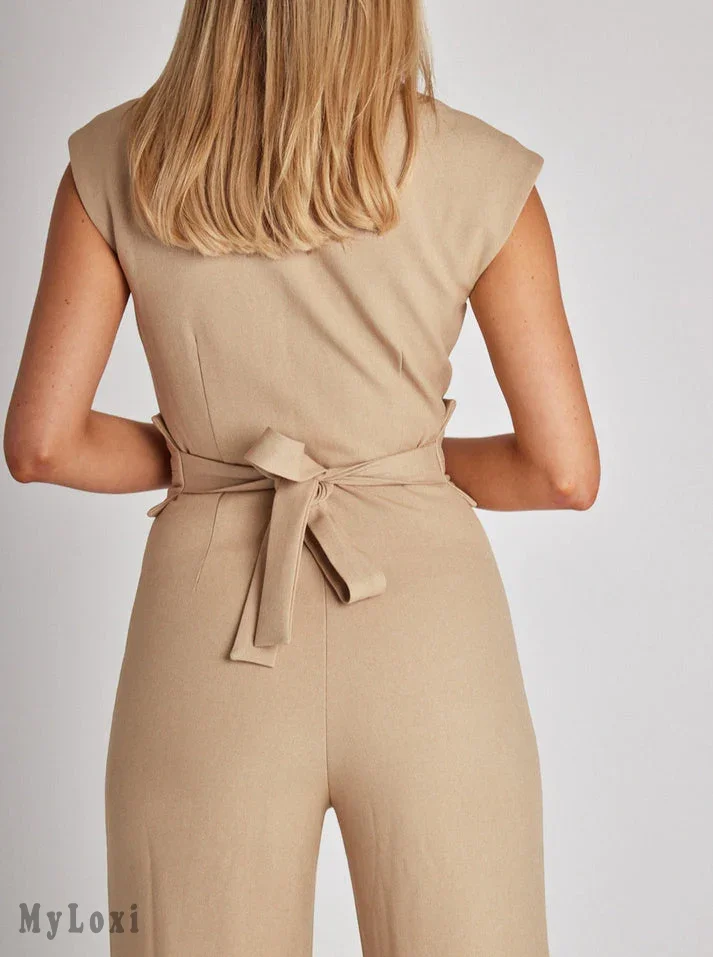 Jumpsuit with loose legs