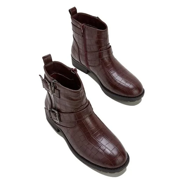 Women's Side Zipper Wide Fit Boots