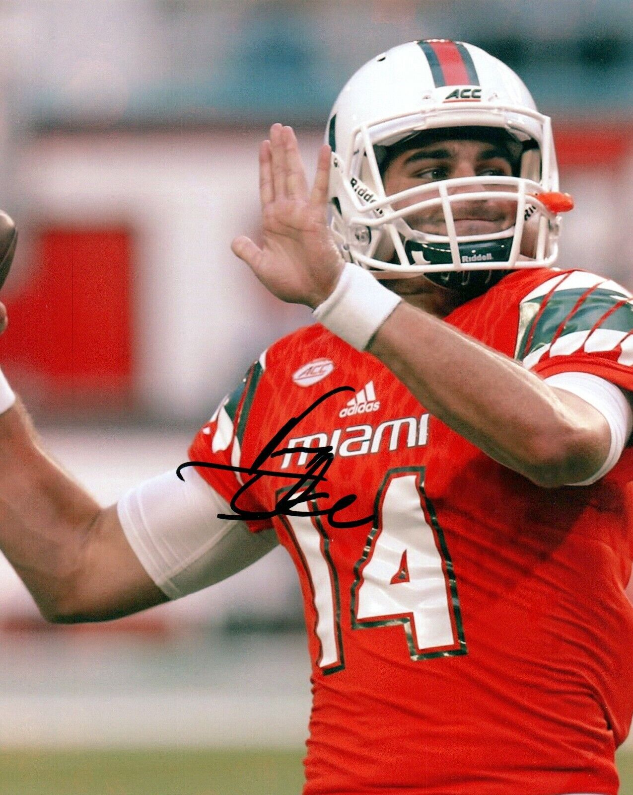 Vinny Testeverde Miami Hurricanes Signed 8x10 Autographed Photo Poster painting COA 2