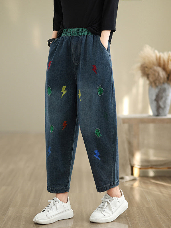 Women Half Sleeve V-neck Solid Color Dress