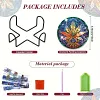 8pcs DIY Diamond Painting Coaster Kit With Holder - Maple Leaf