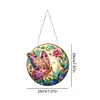 5D Diamond Painting Double Sided Effect  Stained Glass Panel Decorative Home Garden Decoration Hanging Kit(Butterfly)