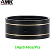 AMK 4Pcs TRX4M SCX24 Brass Weight 1.0 Beadlock Wheels Electrophoretic Black Bead Lock Ring for 1/24 RC Crawler Updates 1/18 Scale Accessories