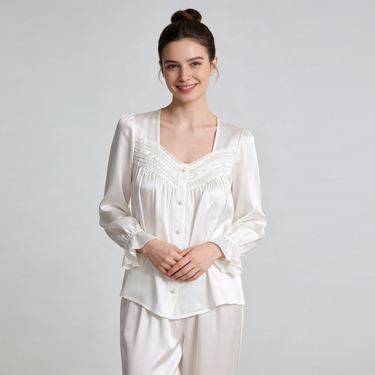 Romantic Women's Silk Pajama Set REAL SILK LIFE