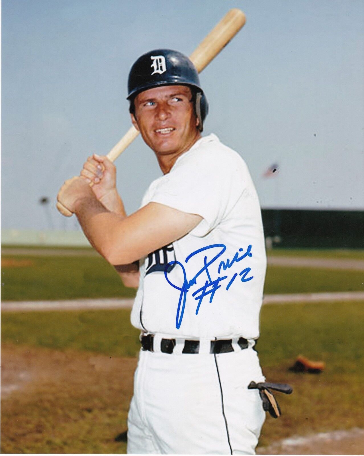 JIM PRICE DETROIT TIGERS ACTION SIGNED 8x10