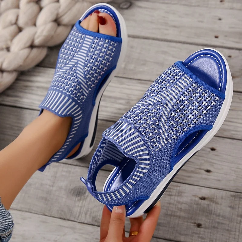 Plus Size Women's Shoes Summer 2022 Comfort Casual Sport Sandals Women Beach Wedge Sandals Women Platform Sandals Roman Sandals