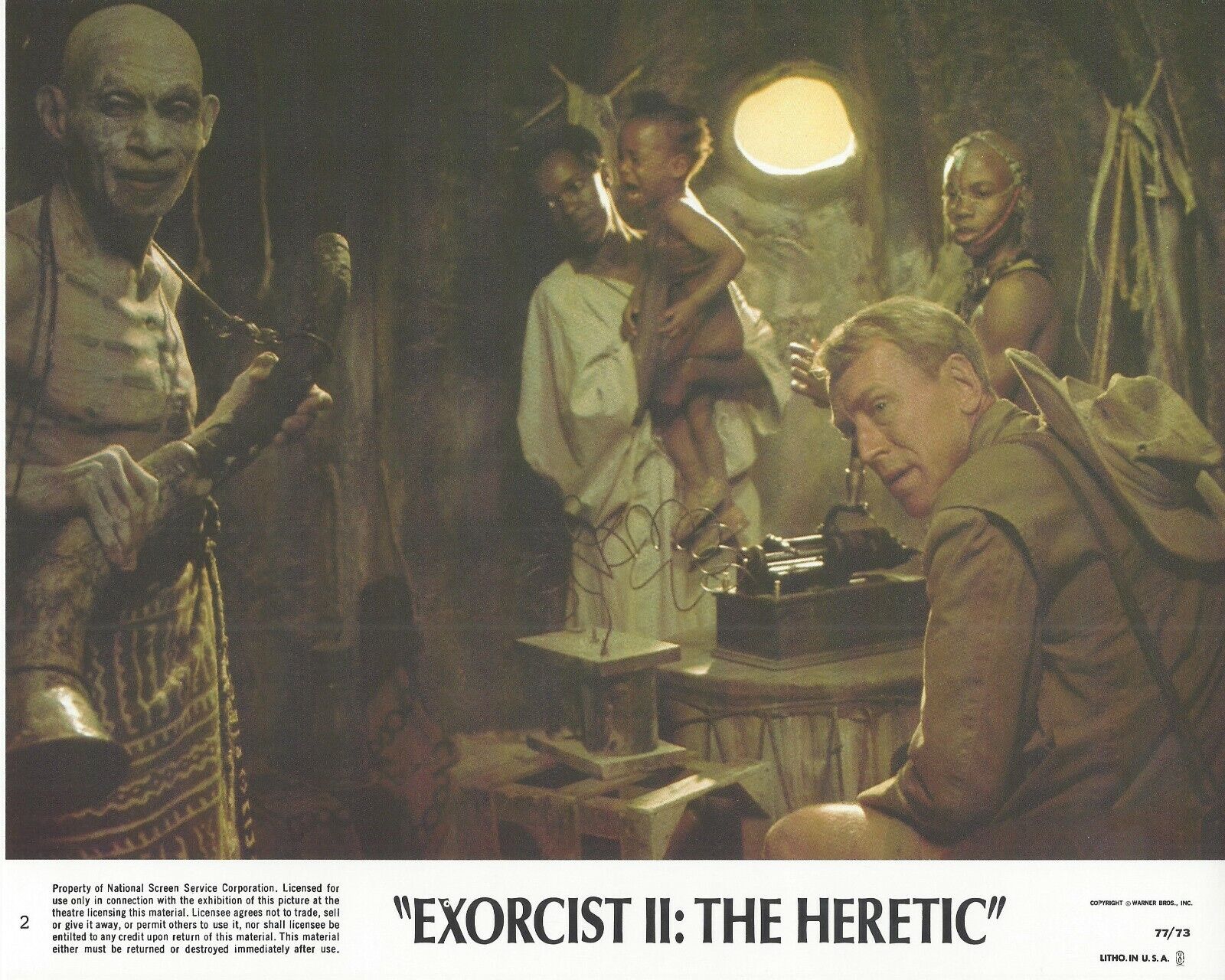 Exorcist II: The Heretic Original 8x10 Lobby Card Poster Photo Poster painting 1977 #2 Blair