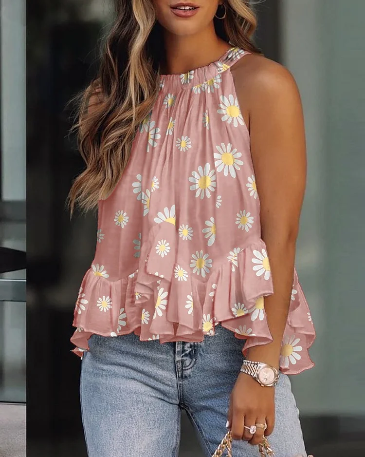 Sleeveless Cotton-Blend Shirts & Tops