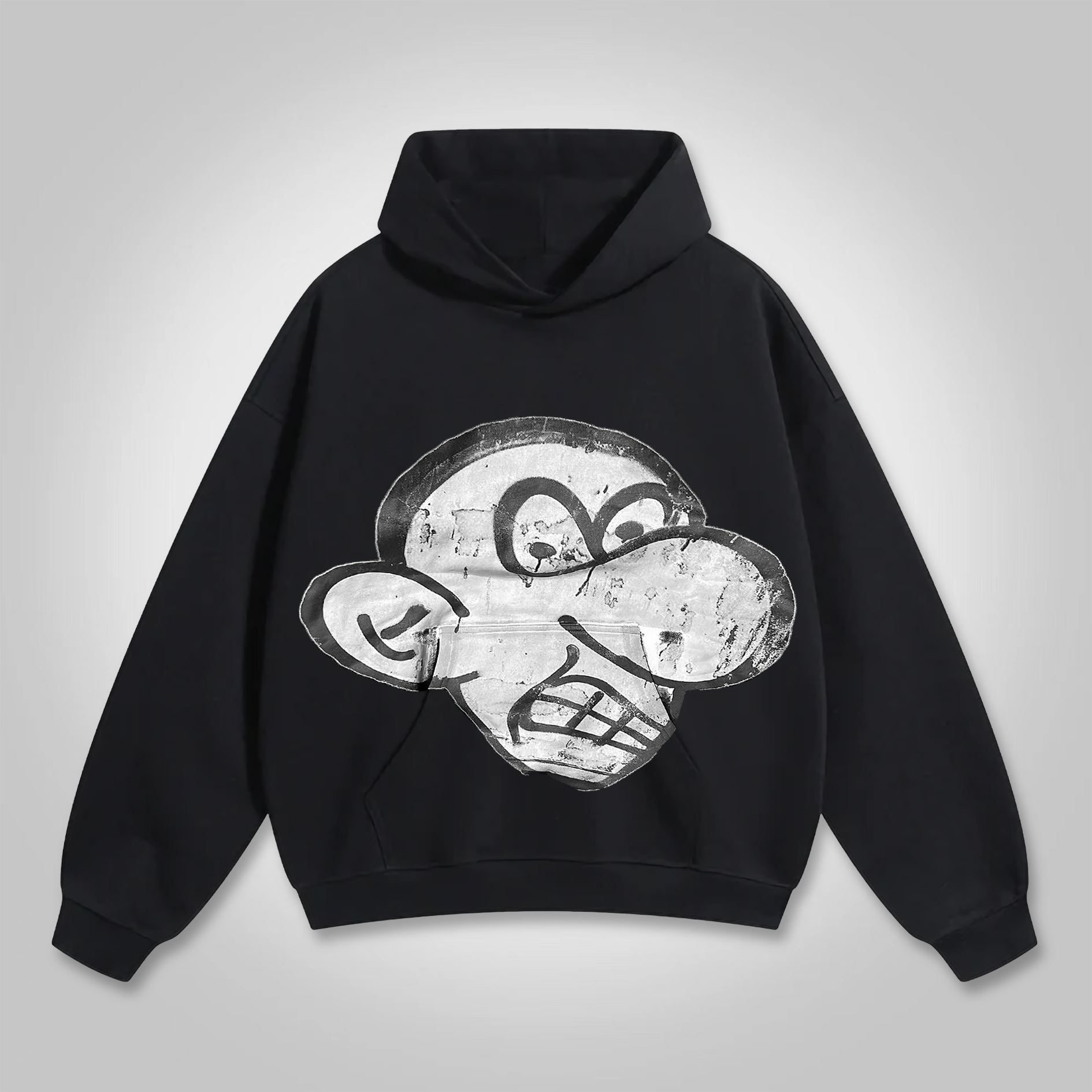 Sopula Street Cartoon Avatar Graphic Pocket Hoodie - SOPULA