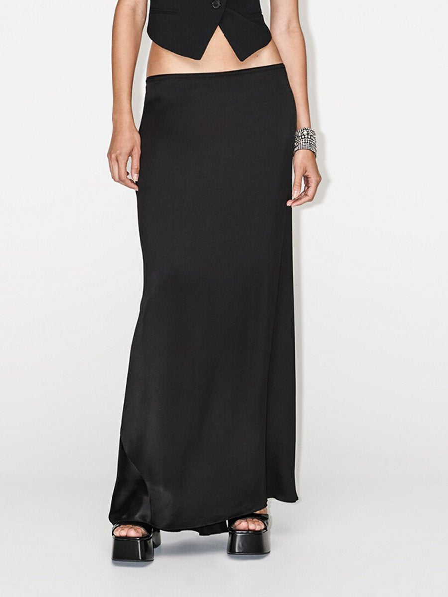 High Waist Solid Color Irregular Skirts