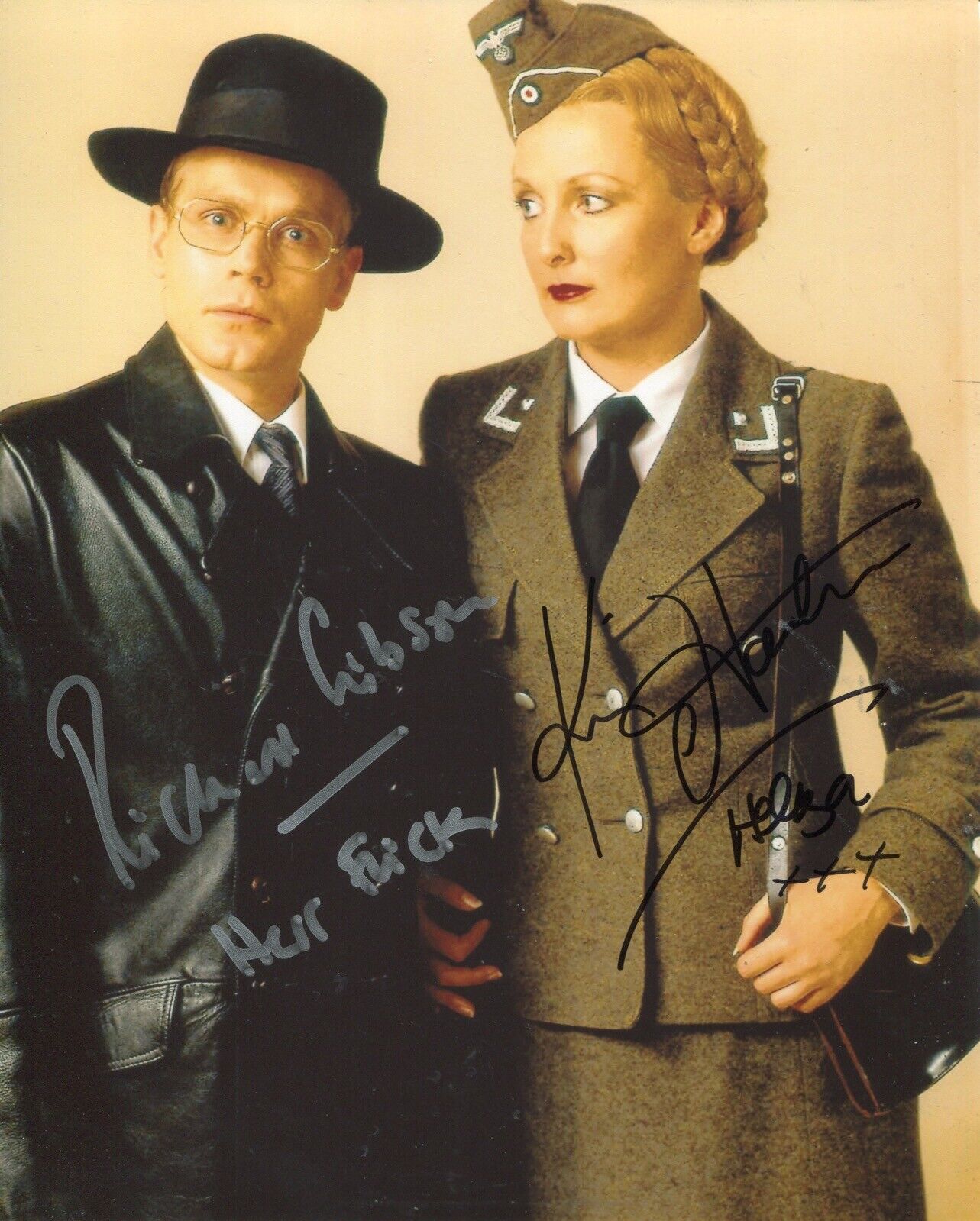 ALLO ALLO comedy Photo Poster painting signed by Helga & Herr Flick - UACC DEALER