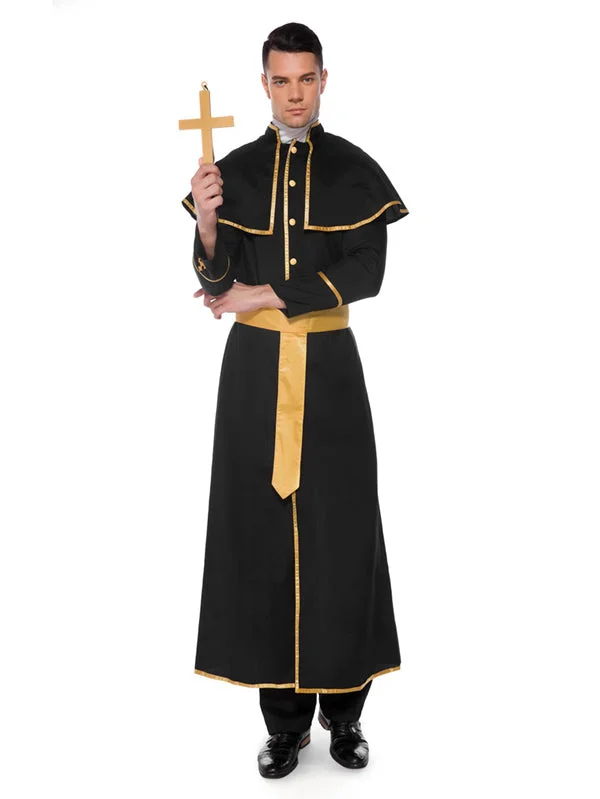 Nun And Priest Couple Halloween Costume-elleschic