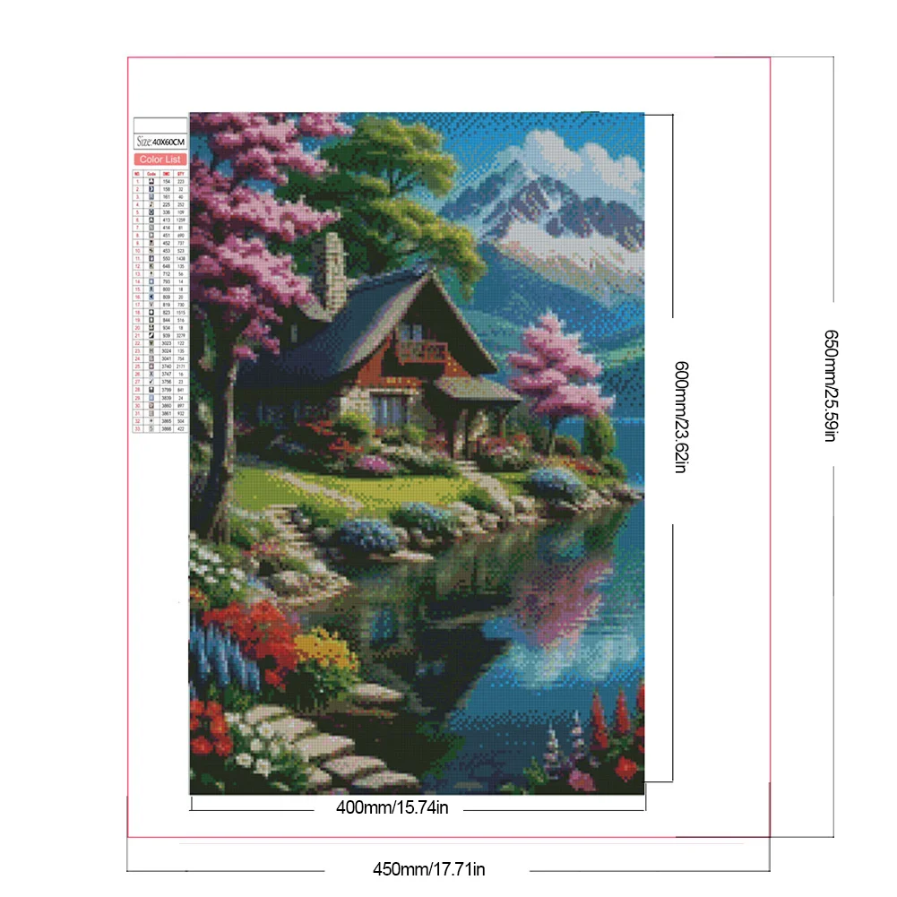 Partial AB Diamond Painting - Full Round Drill - Scenery(Canvas|45*65cm)