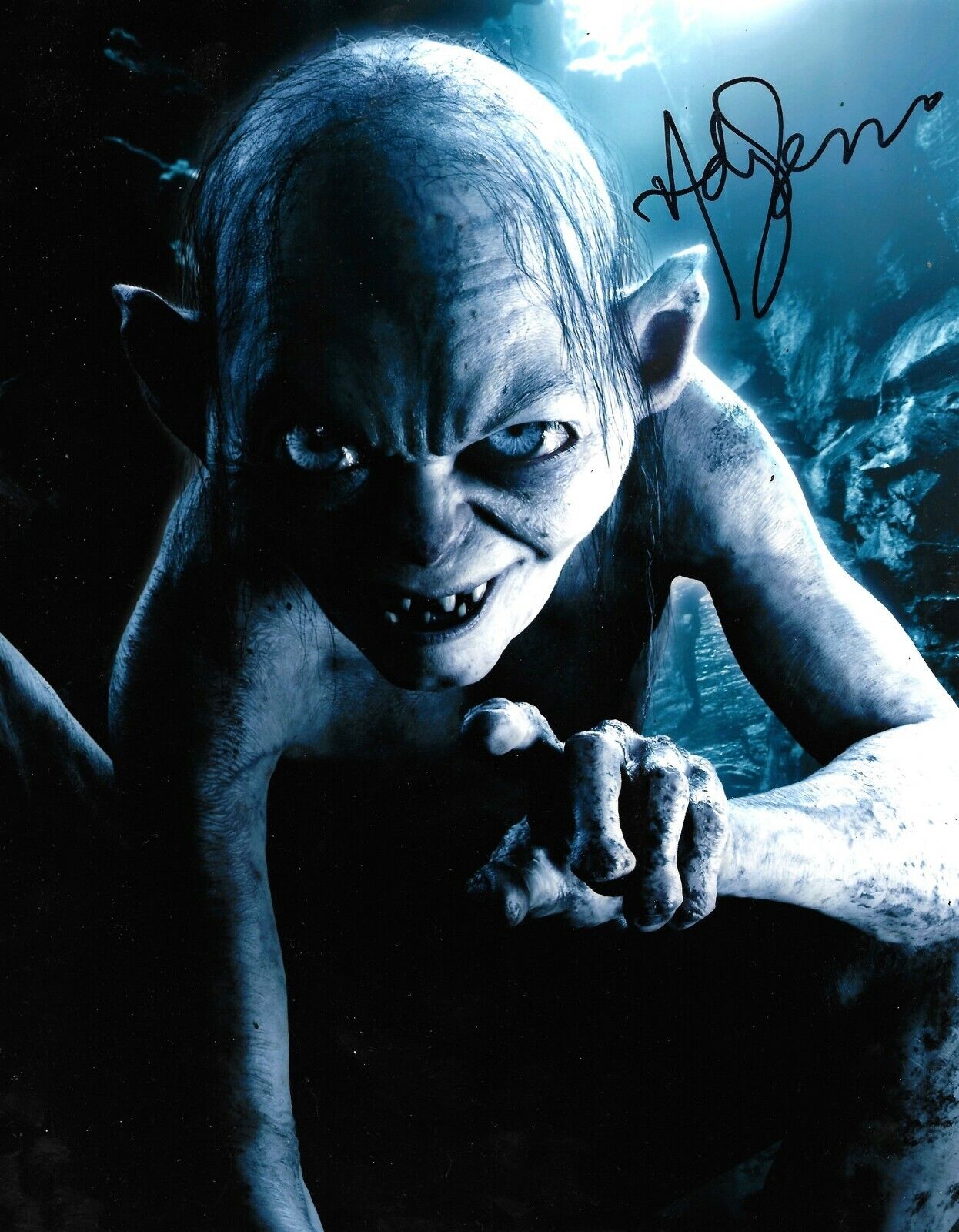 Andy Serkis Signed The Lord Of The Rings 10x8 Photo Poster painting AFTAL