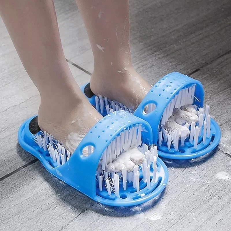 (🎅HOT SALE NOW-49% OFF)Shower Foot Scrubbing Massage Slippers,(Buy 2 Free Shipping)