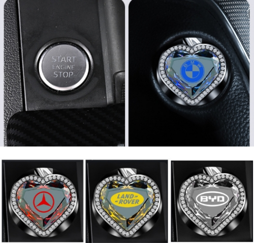 Car one-touch start crystal protective cover