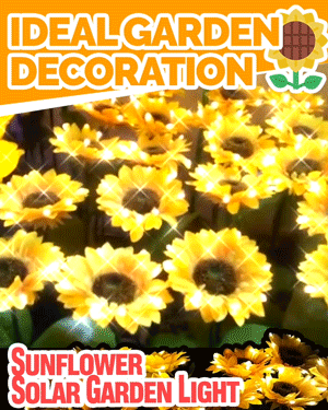 Sunflower LED Light Garden Decoration - Flower Lamp Waterproof With So