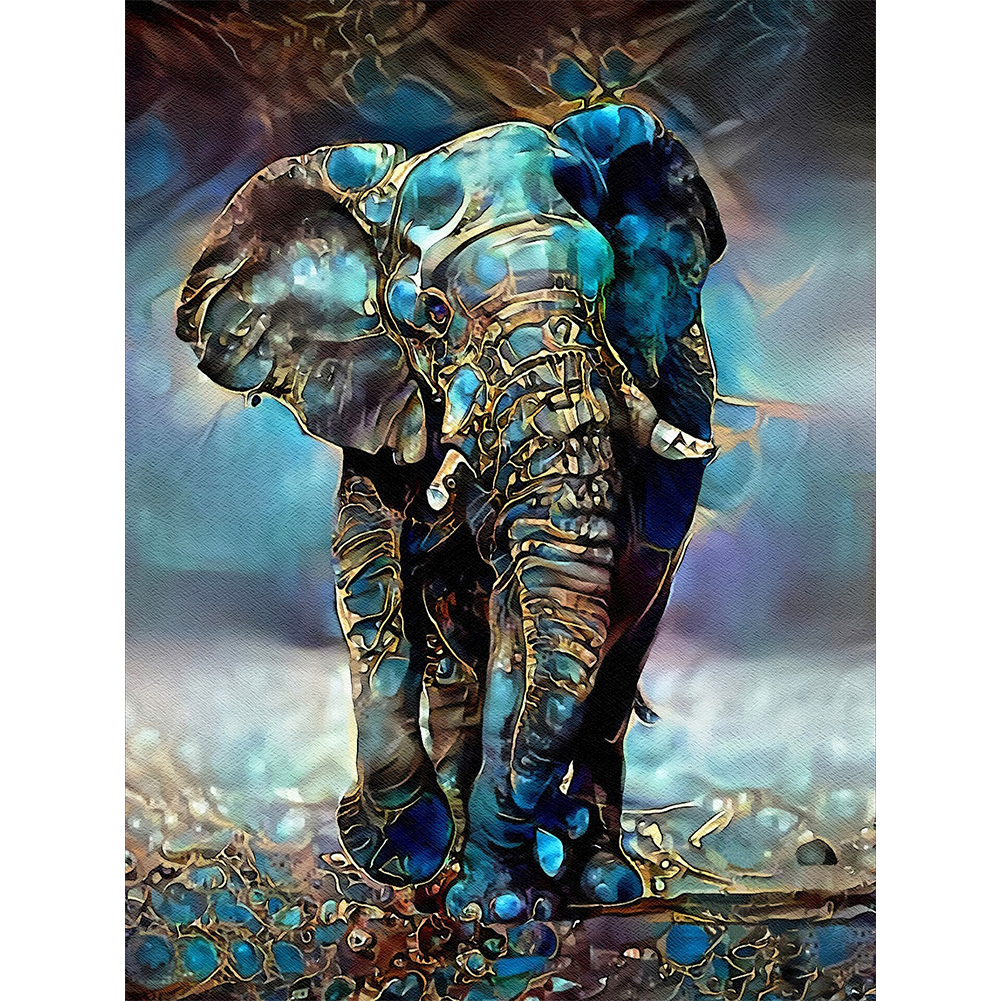 

Psychedelic Elephant - Round Drill Diamond Painting - 30*40CM, 501 Original