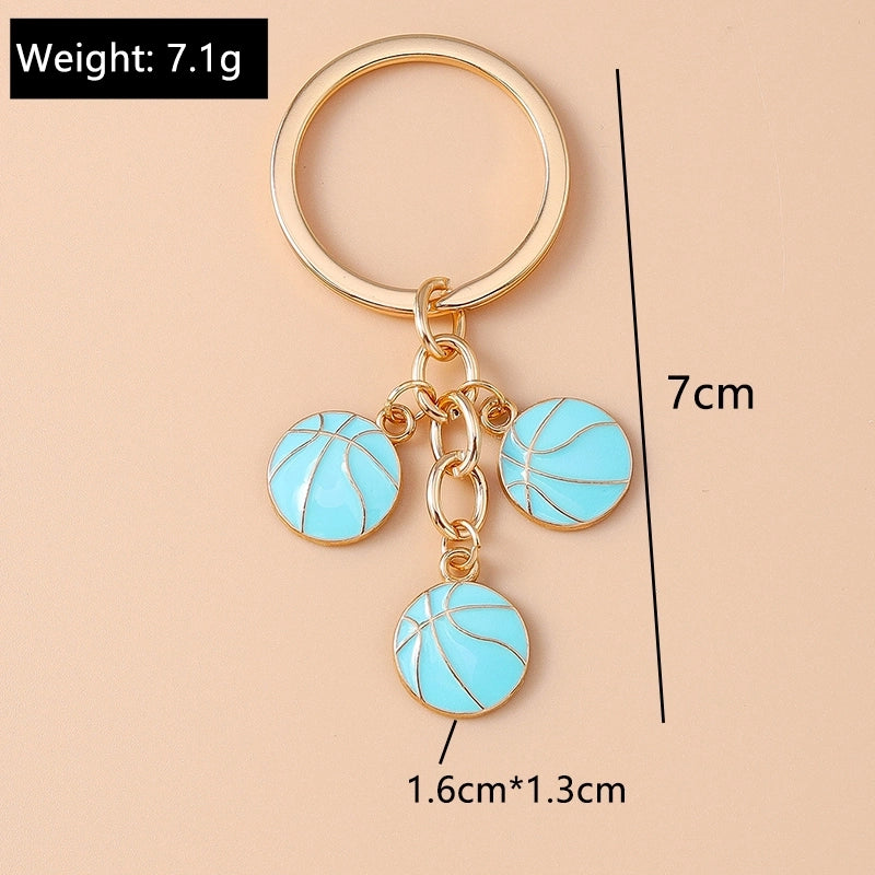 Casual Minimalist Basketball Alloy Bag Pendant Keychain