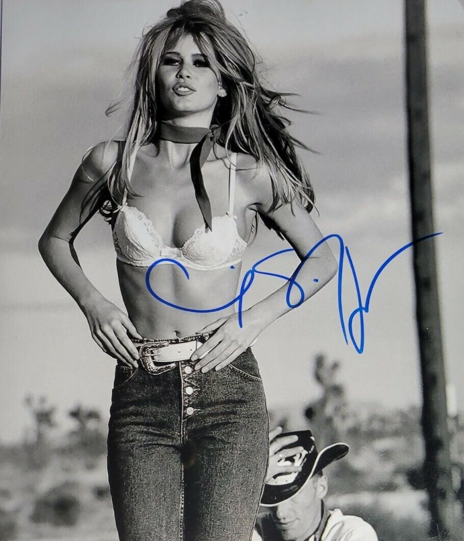 Claudia Schiffer Authentic Autographed 8x10 Photo Poster painting w/ COA