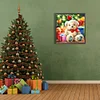 (40*40cm)Christmas Teddy Bear - Full Round Drill Diamond Painting