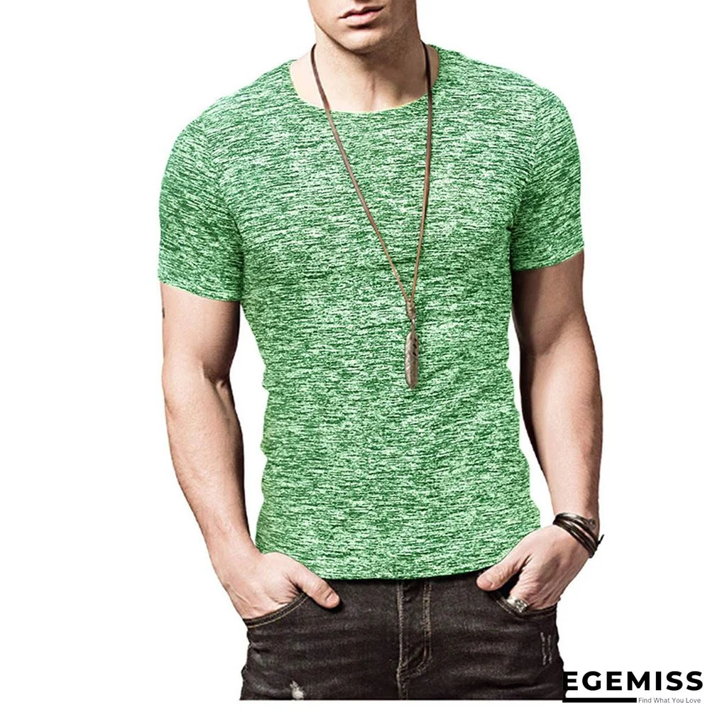 Summer Short-sleeved Men's T-shirt Sport Quick Dry Shirt with Round Neck | EGEMISS
