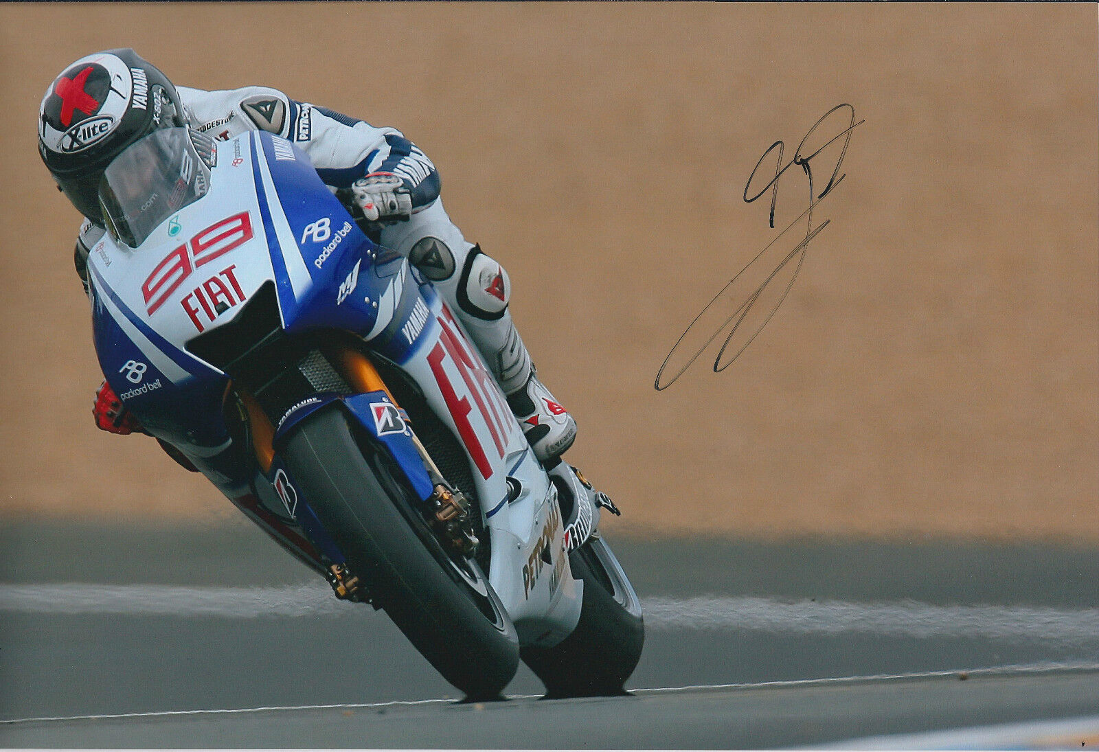 Jorge LORENZO Signed MotoGP World Champion YAMAHA 12x8 Photo Poster painting AFTAL Spanish RARE