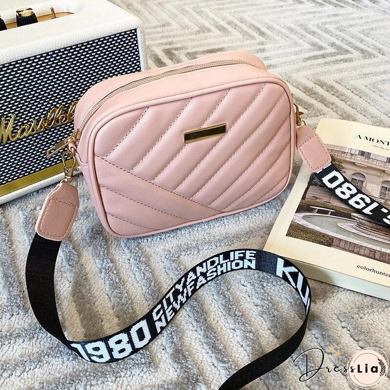 Women's Solid Color Shoulder Bag Messenger Bag