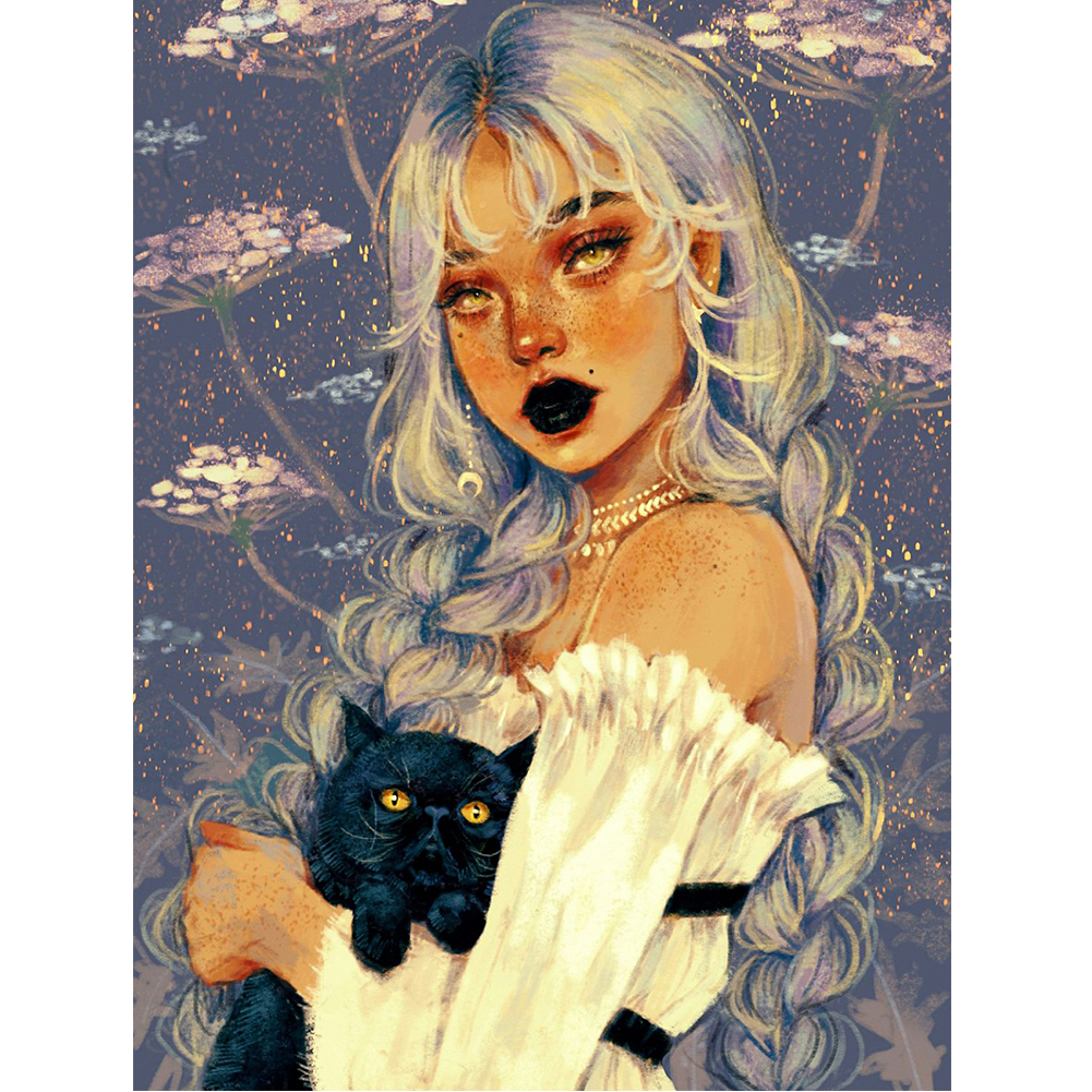 

Personality Girl-Round Drill Diamond Painting-30*40CM, 501 Original
