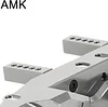 AMK Aluminum Rear Bumper with RC Trailer Hitch for 1/10 Crawler TRX4 Defender Bronco Upgrade Parts