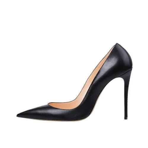 Woman High Heels Women Shoes Pumps 12 Cm Stilettos Shoes For Women PU Leather Wedding Shoes Brown Nude Black 