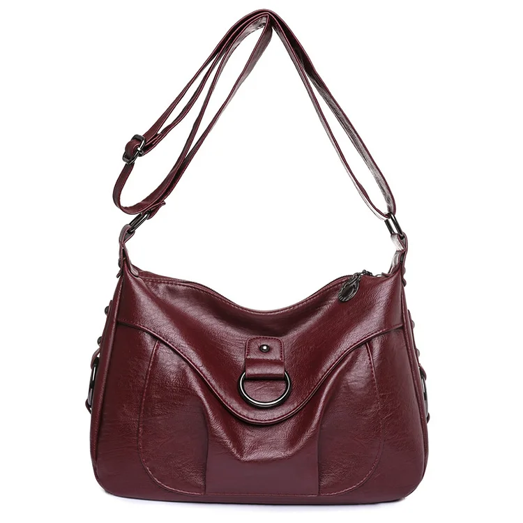 New Women's Bag Fashion Large Capacity Soft Leather Single Shoulder Cross Bag