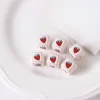 Lovely Red Beige Cartoon Acrylic Beads DIY Accessories