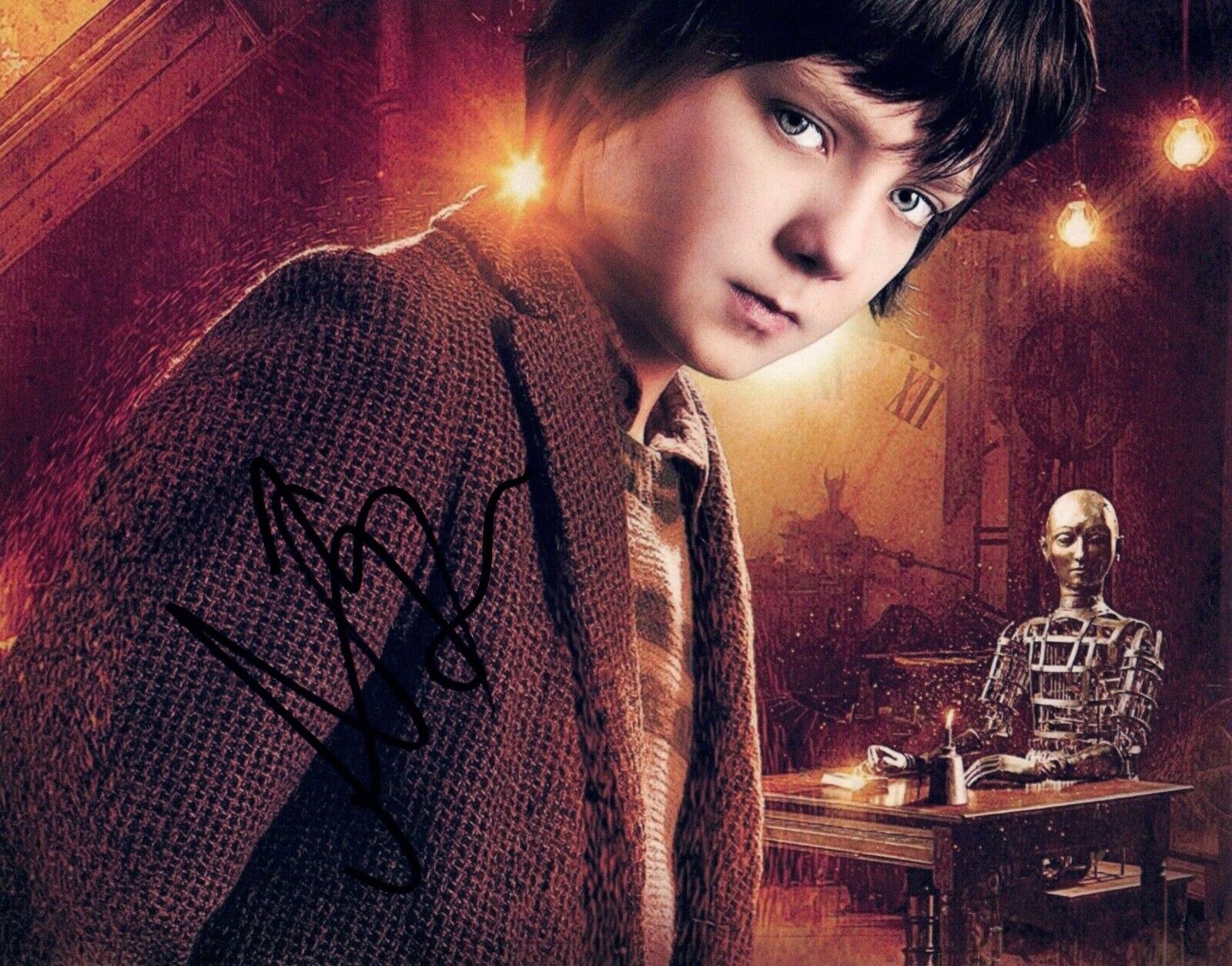 Asa Butterfield Signed Autographed 8x10 Photo Poster painting HUGO COA