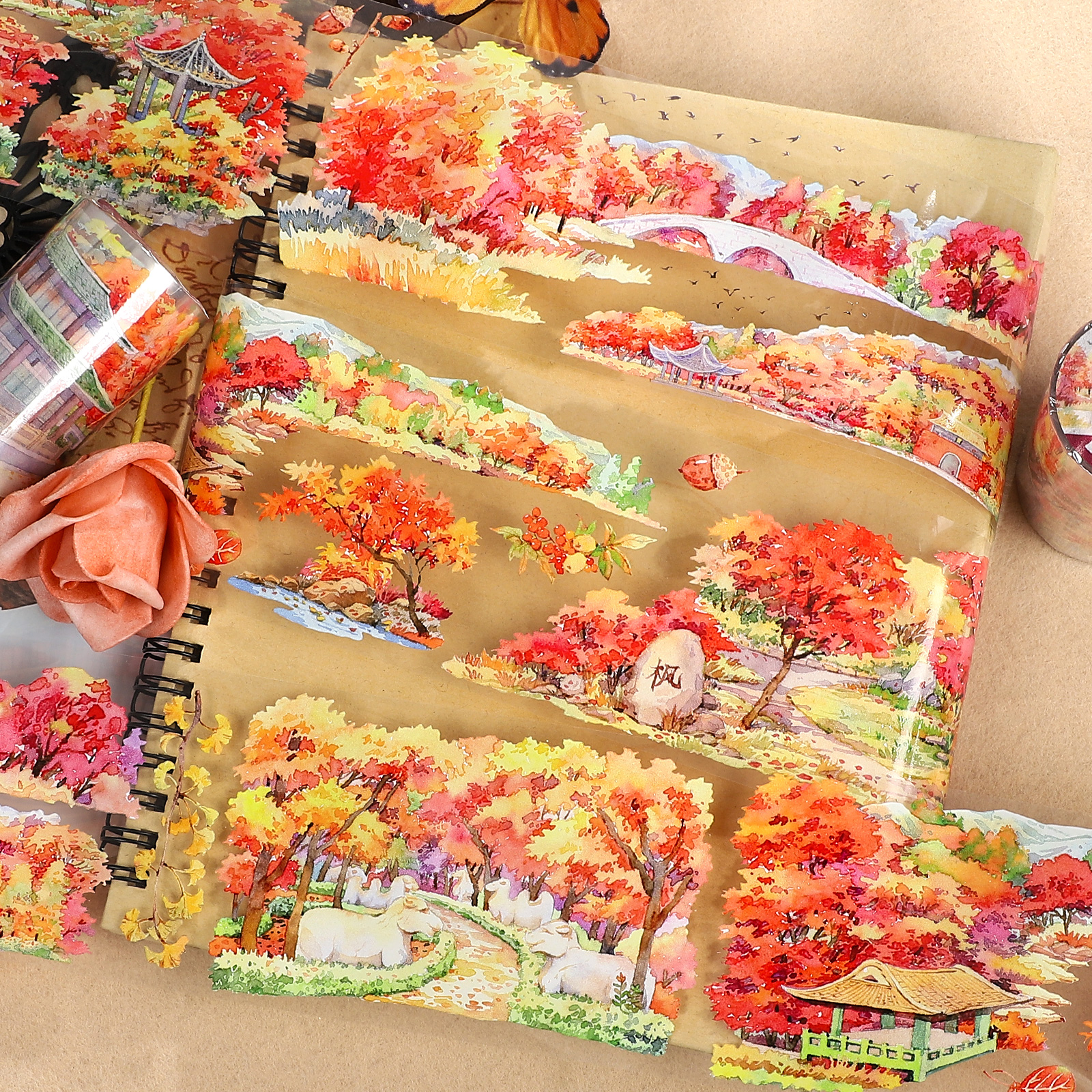 PET 테이프 - 7&times;500cm 진링 가을 컬렉션