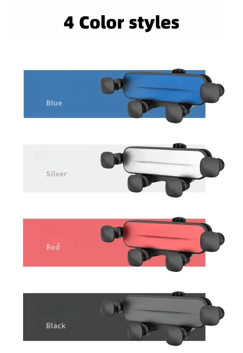 Car mobile phone navigation gravity anti-shake bracket