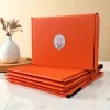 【Luxury Texture】One-Piece Folding Orange Gift Box