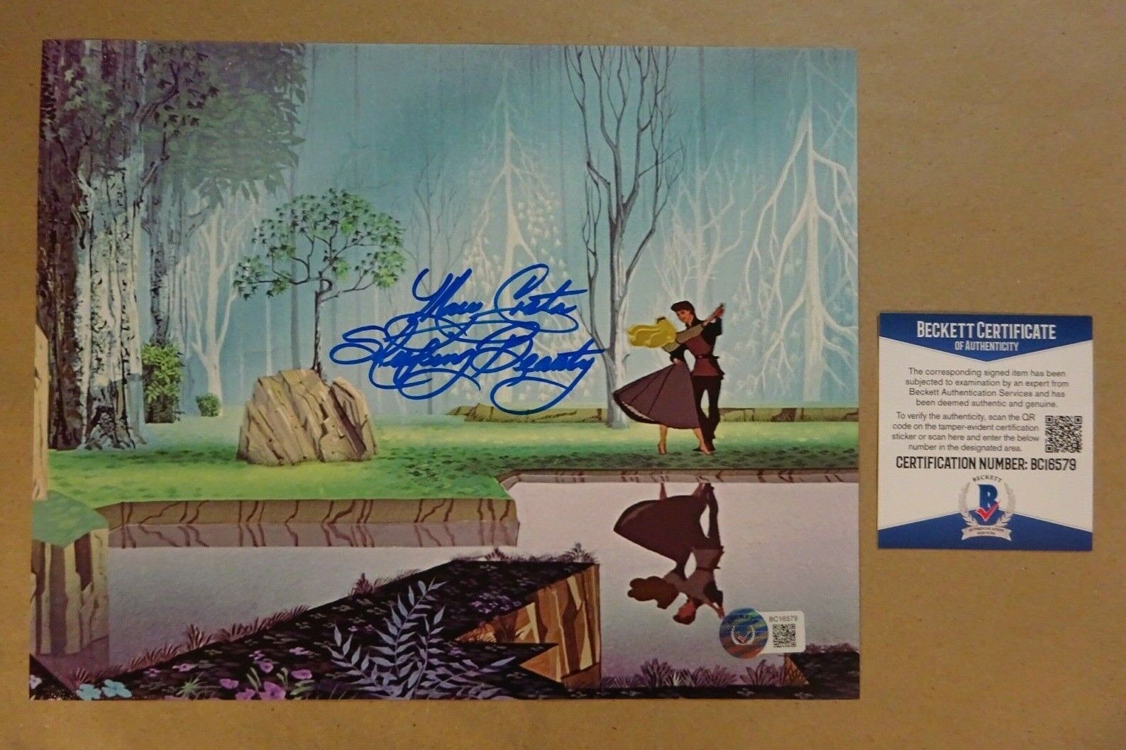 Autographed MARY COSTA Signed 8x10 Disney SLEEPING BEAUTY Photo Poster painting BECKETT BAS COA