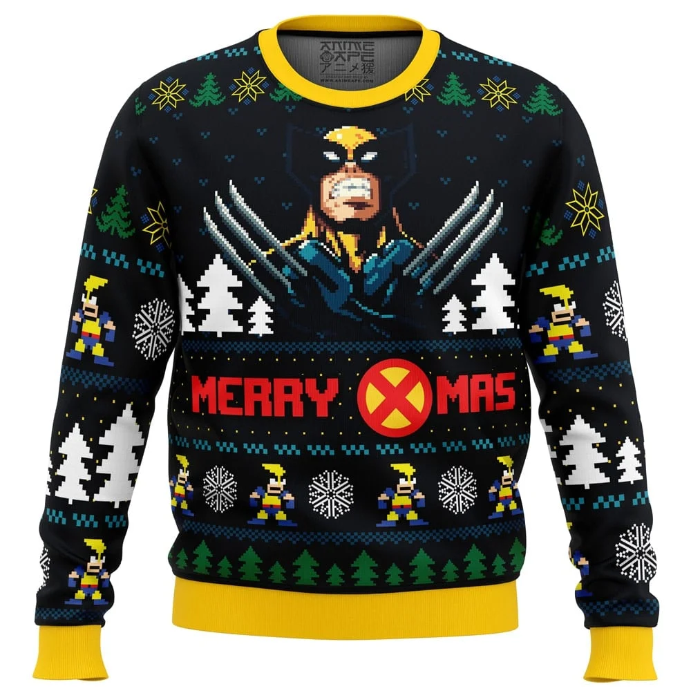Santa Claws Wolverine Marvel Ugly Christmas Sweatshirt
