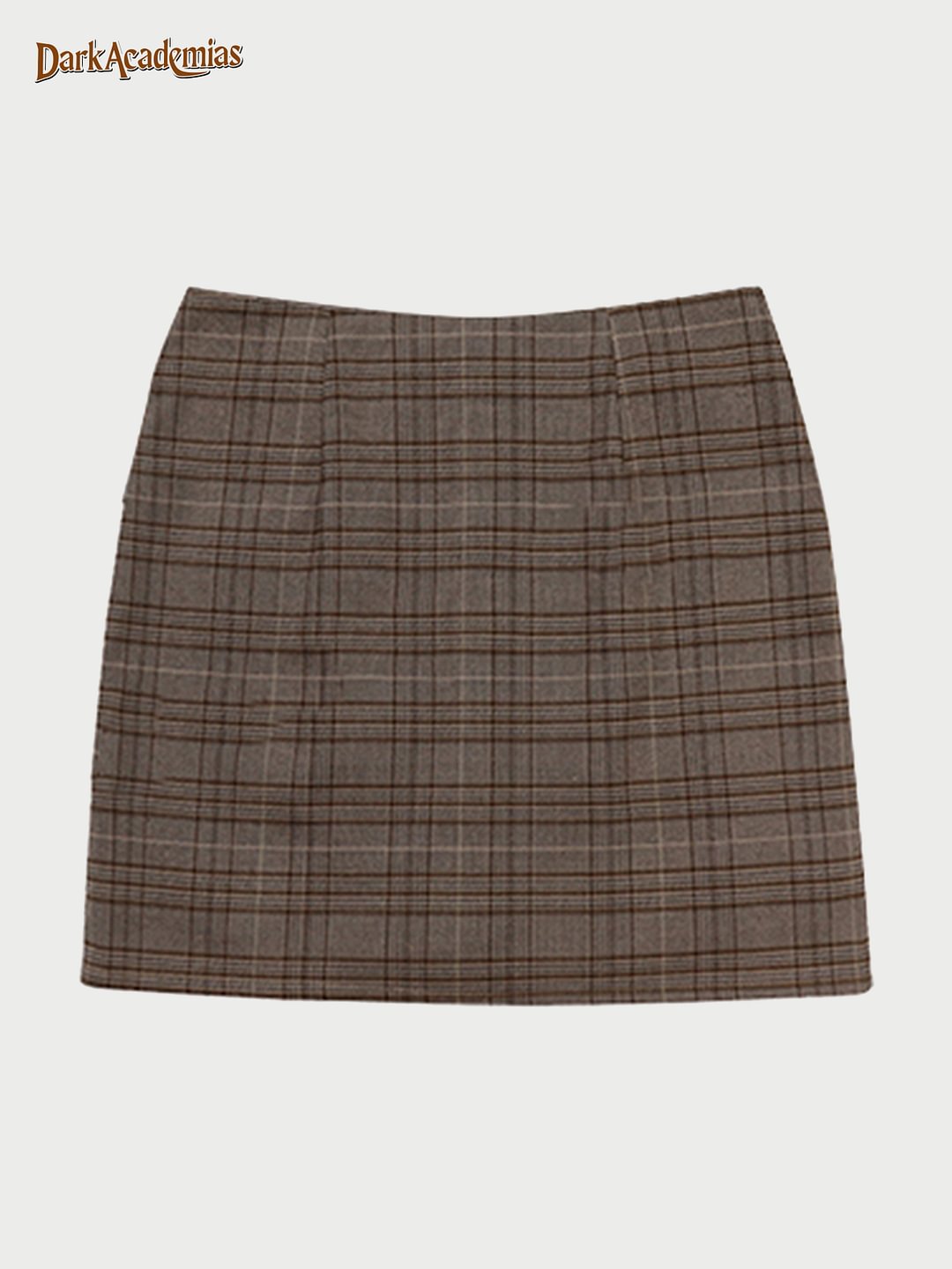 Dark Retro Houndstooth Ladies Hip Skirt