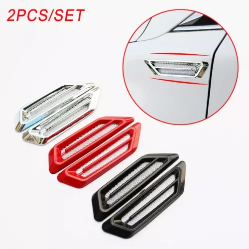 Dronehint 2X Car Door Edge Air Vent Intake Moulding Hood Sticker Exterior Decoration Parts (For: Jeep) Parts
