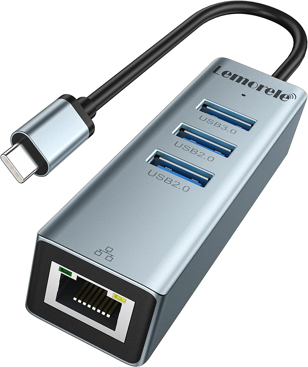  Lemorele USB C to Ethernet Adapter 4-in-1【#TC43】 