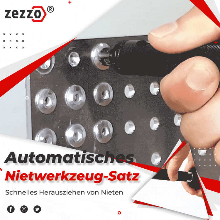 Zezzo® Automatisches Nietwerkzeug-Satz