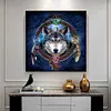 Full Round Drill Picture DIY Wolf Animal 5D Diamond Painting Wall Poster