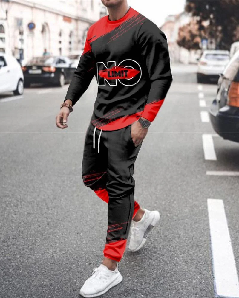 Men's Leisure Sports Long Sleeve Suit