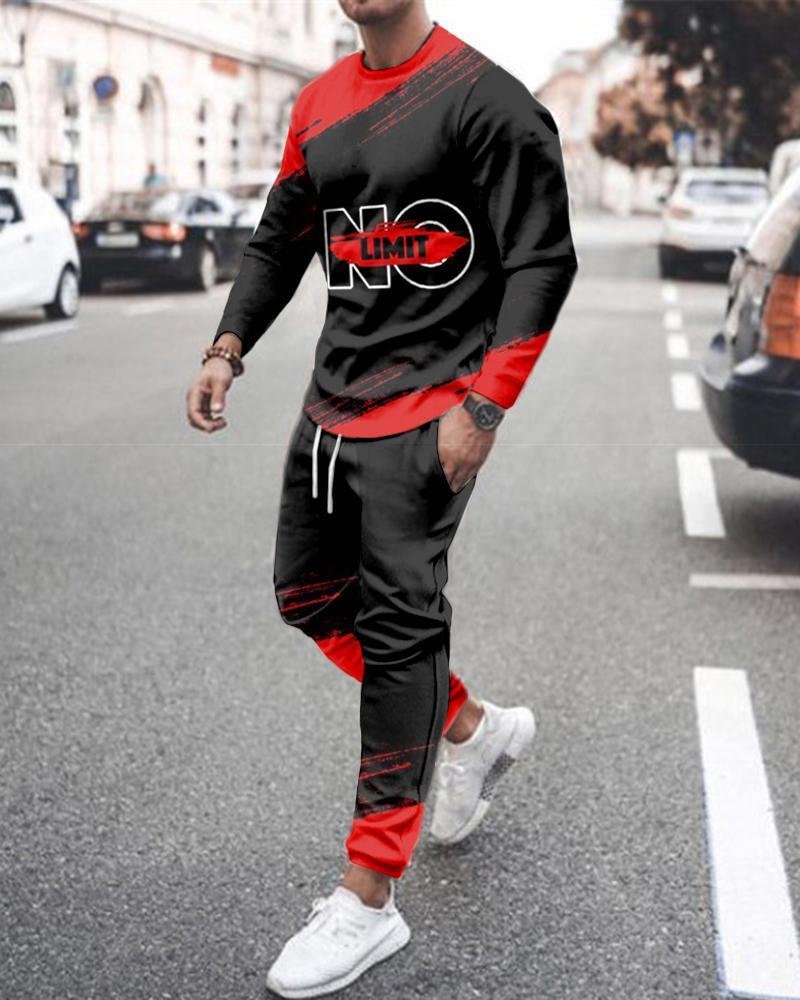 Men's Leisure Sports Long Sleeve Suit